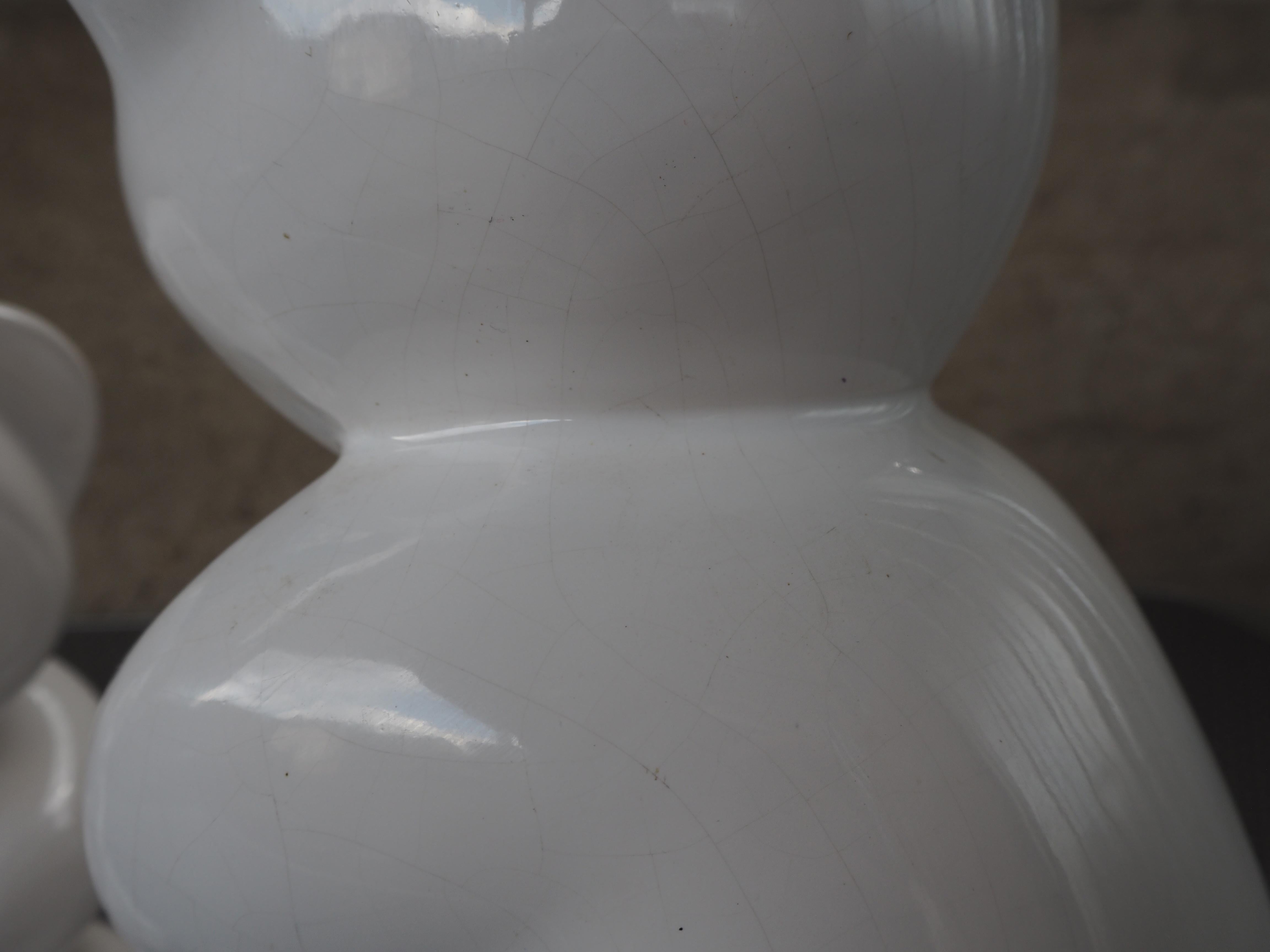 Set of Midcentury Table Sculpture Ceramic Pandas, 1970s For Sale 10