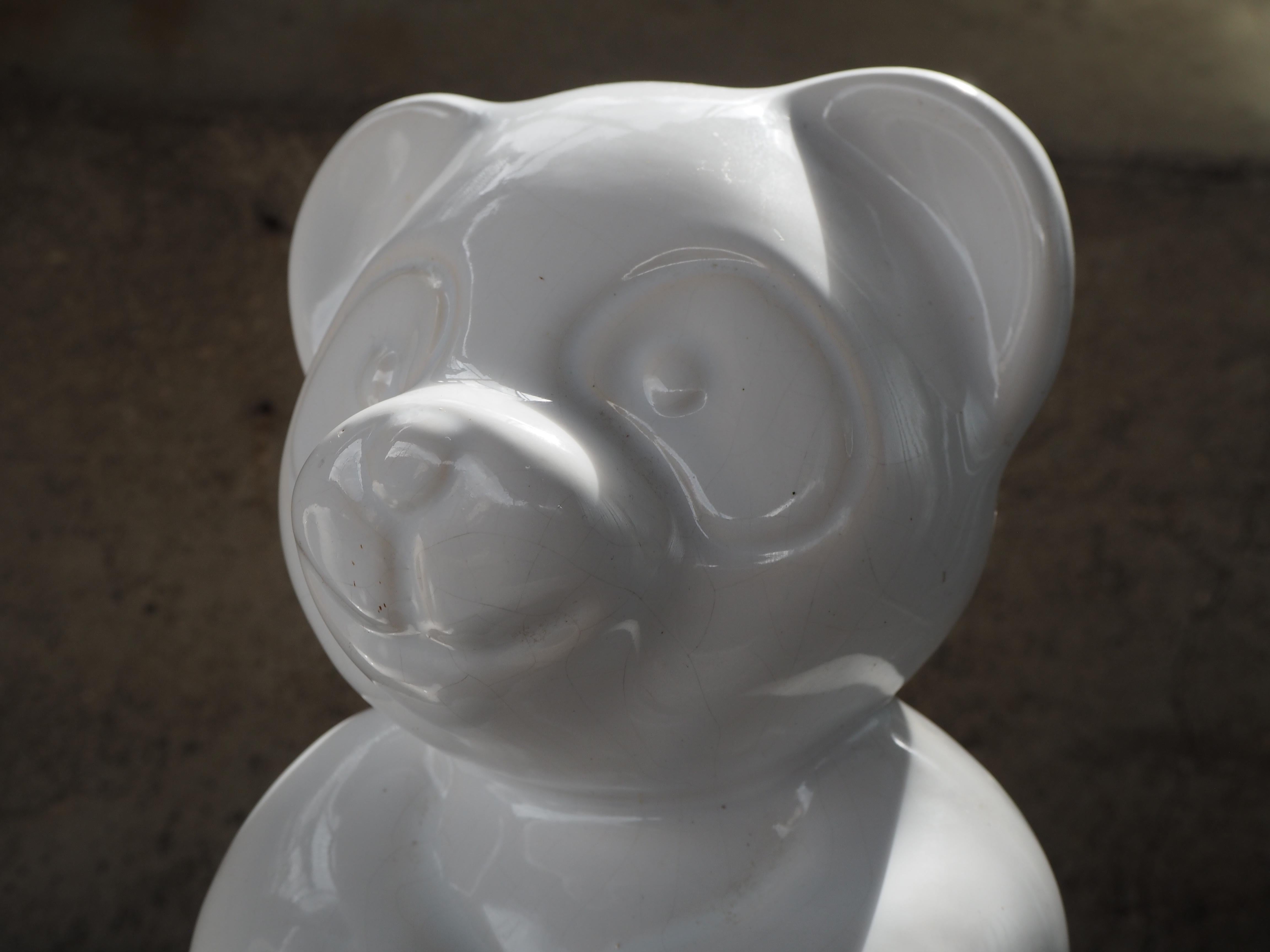 Set of Midcentury Table Sculpture Ceramic Pandas, 1970s For Sale 2