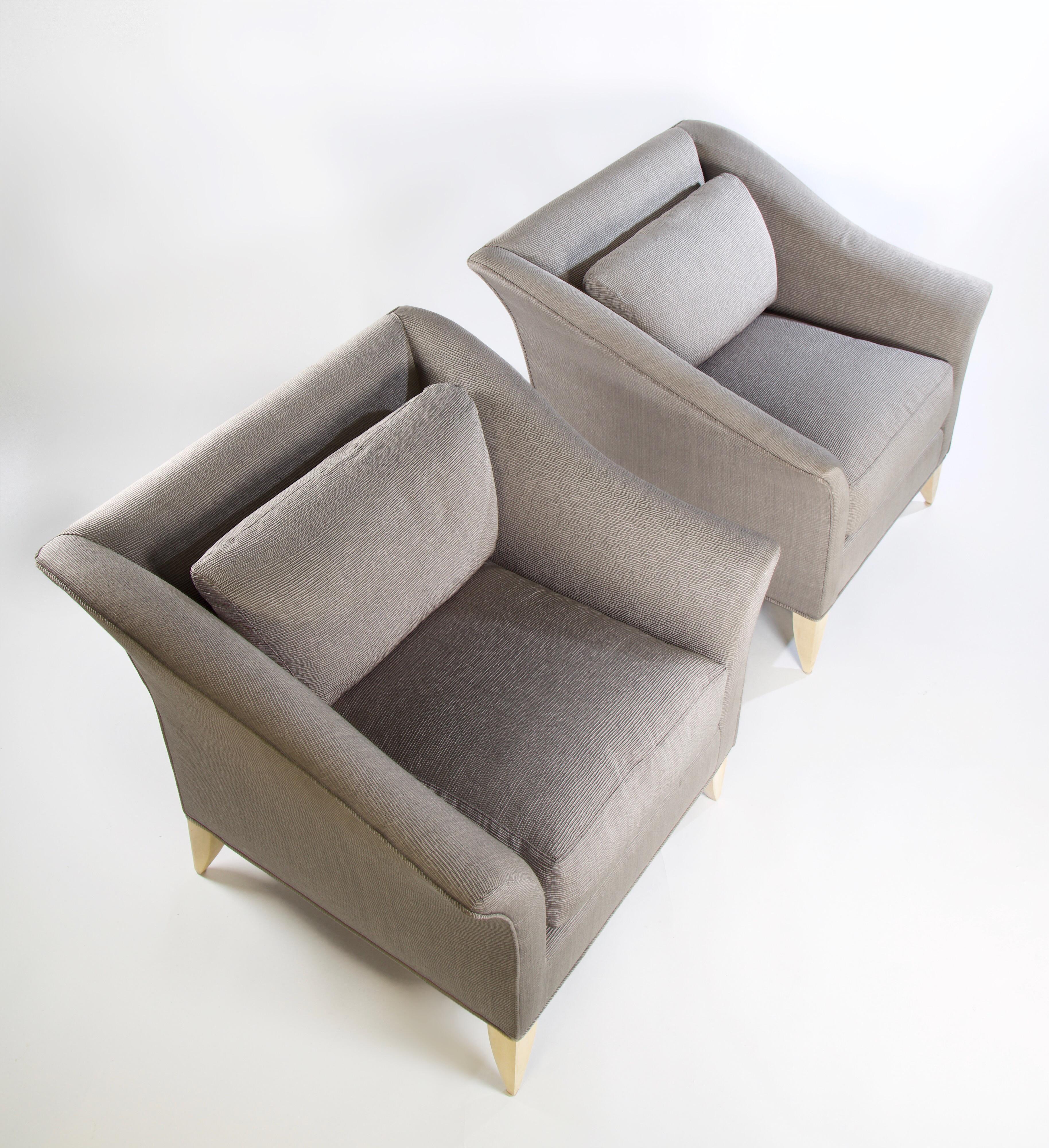 Set of Milo Baughman Biedermeier Lounge Chairs for Thayer Coggin For Sale 1