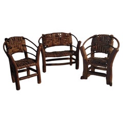 Set di miniature di sedili, sedie e dondoli del venditore di hickory