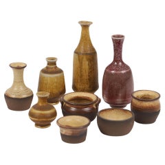 Set of miniature vases by Sven Bolin