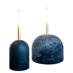 Minimalistischer Satz von Kerzenständern, in jeder Farbe erhältlich