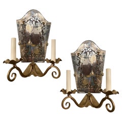 Set of Mirrored Sconces, Sold Individually