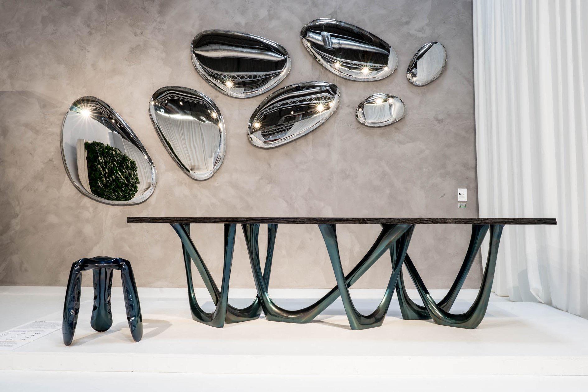 Contemporary Set of Mirrors Tafla Q2 + O4.5 + O5 by Zieta For Sale