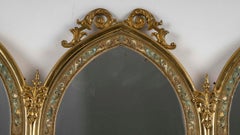 Set of Mirrors, Triptych Mirrors and a Pair of Mirrors, 19th Century.