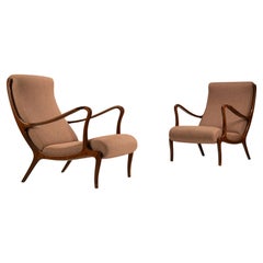 Set of 'Mitzi' Arm Chairs by Ezio Longhi, Italy 1950s