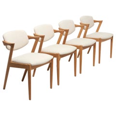Set of Model 42 Chairs by Kai Kristiansen