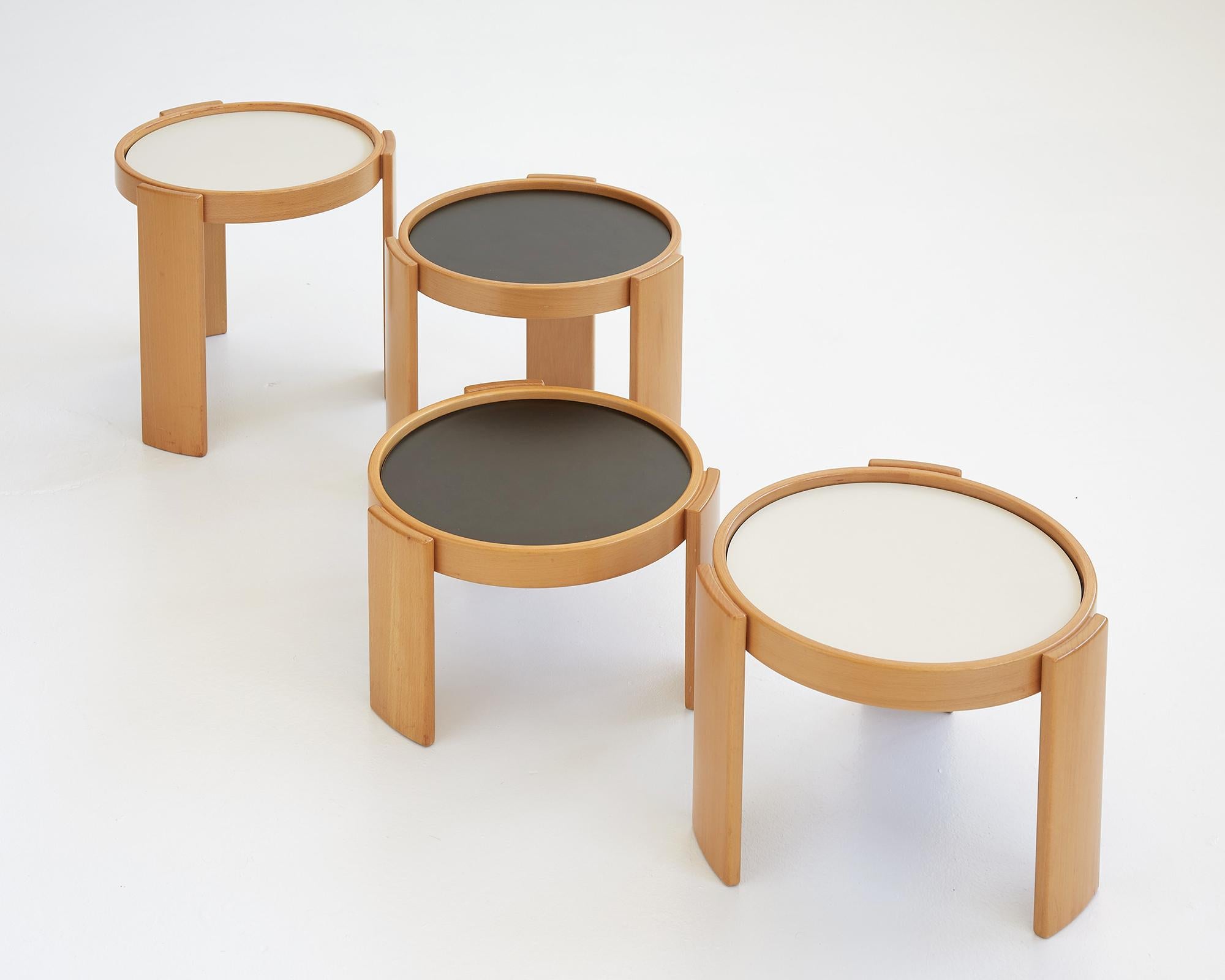 Set of Model 780 Side Tables by Gianfranco Frattini, Cassina, 1970 1