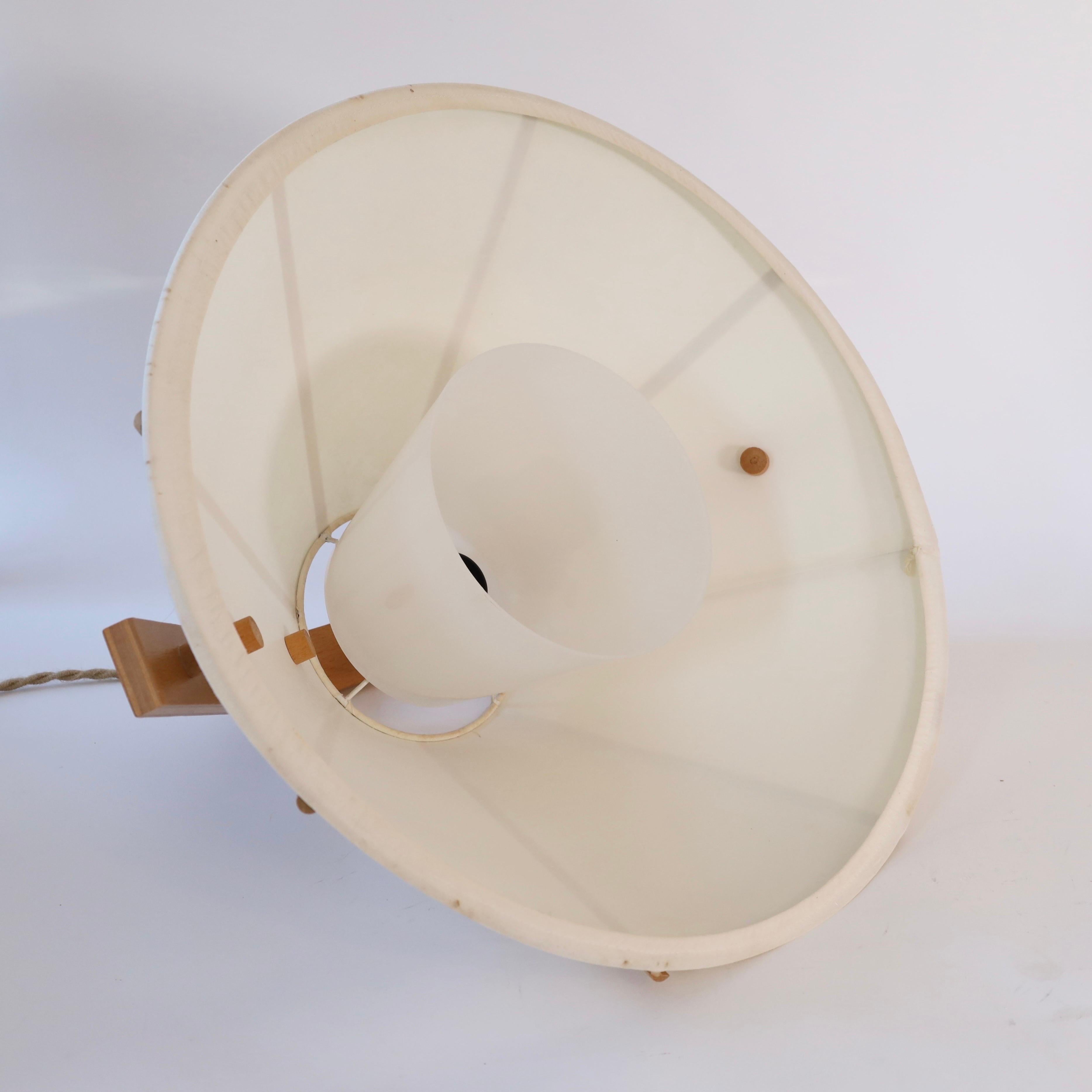 Set of Modern beech wood pendant lights by Jan Wickelgren, 1970s, Sweden 5