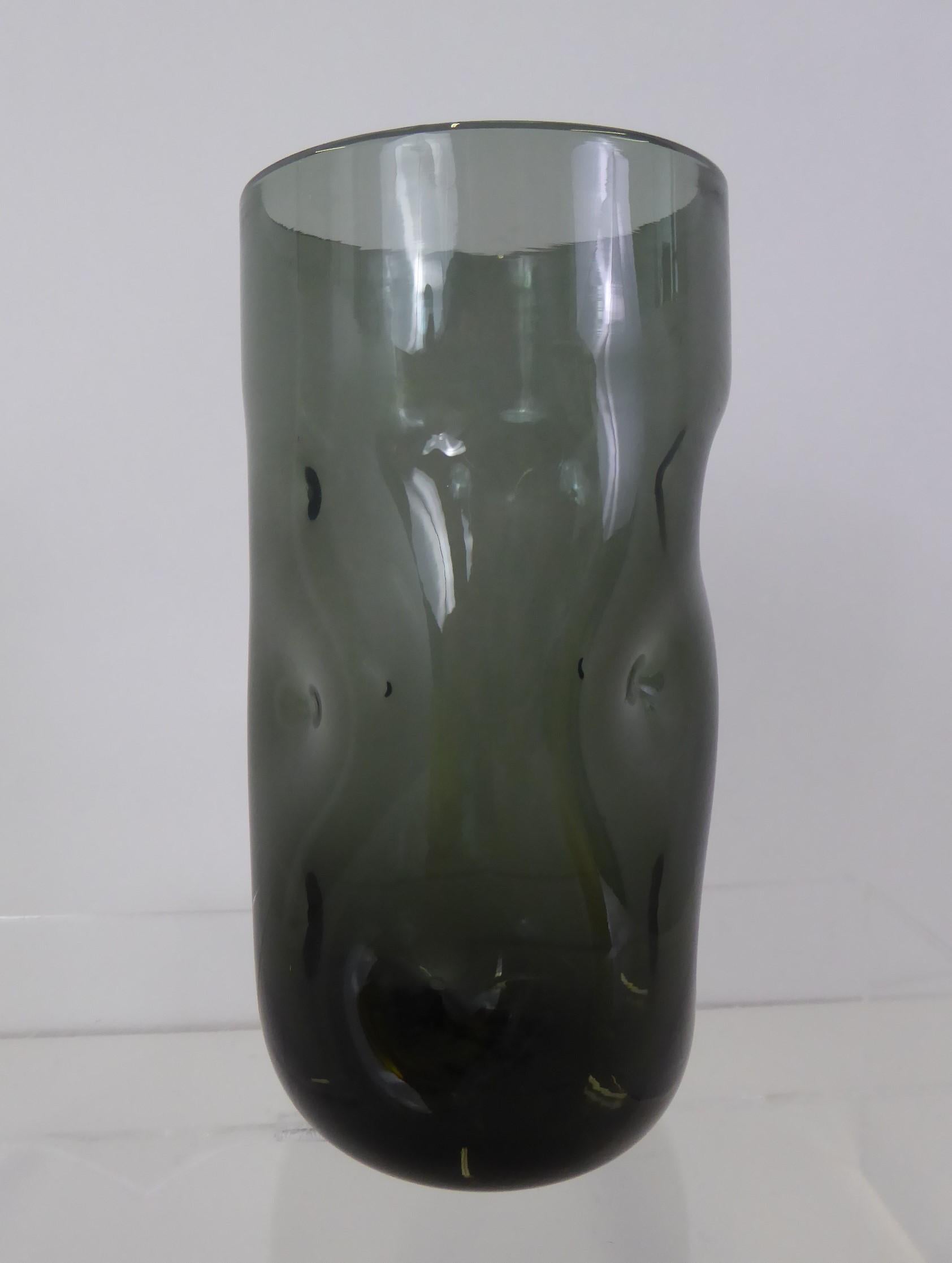 Set of Modern Blenko Glass Colorful Pinch Tumblers, 1970s 2