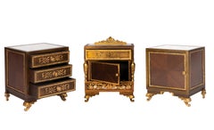 Ensemble de chambre à coucher moderne en bronze doré Louis XV, 20ème siècle