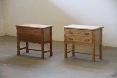 Set of Modern Vintage Oak Nightstand/Bedside Table Style of Kjærnulf, Denmark 19