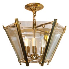 Vintage Set of Moderne Lantern Fixtures, Sold Individually