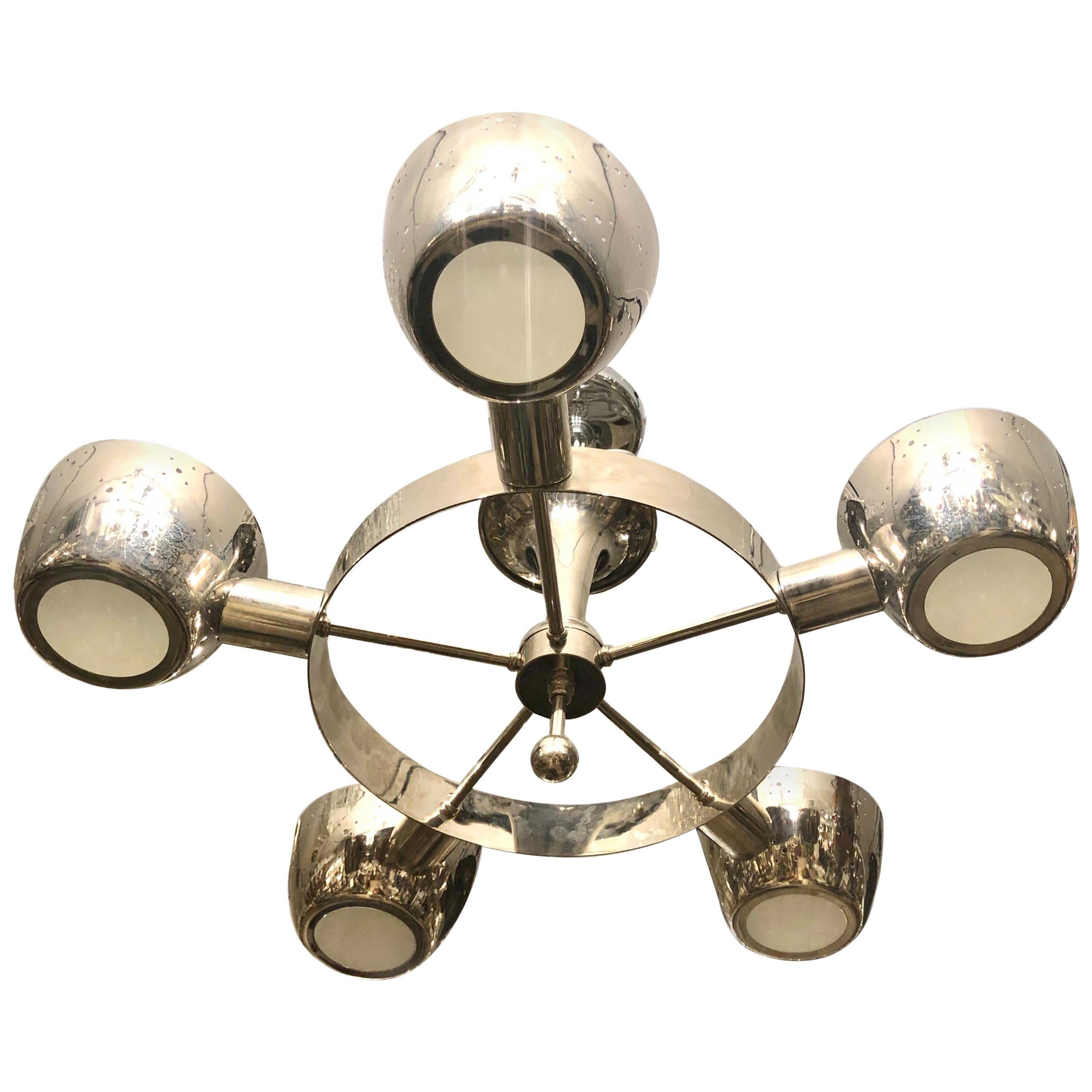 Set of Moderne Light Fixtures, Sold Individually For Sale