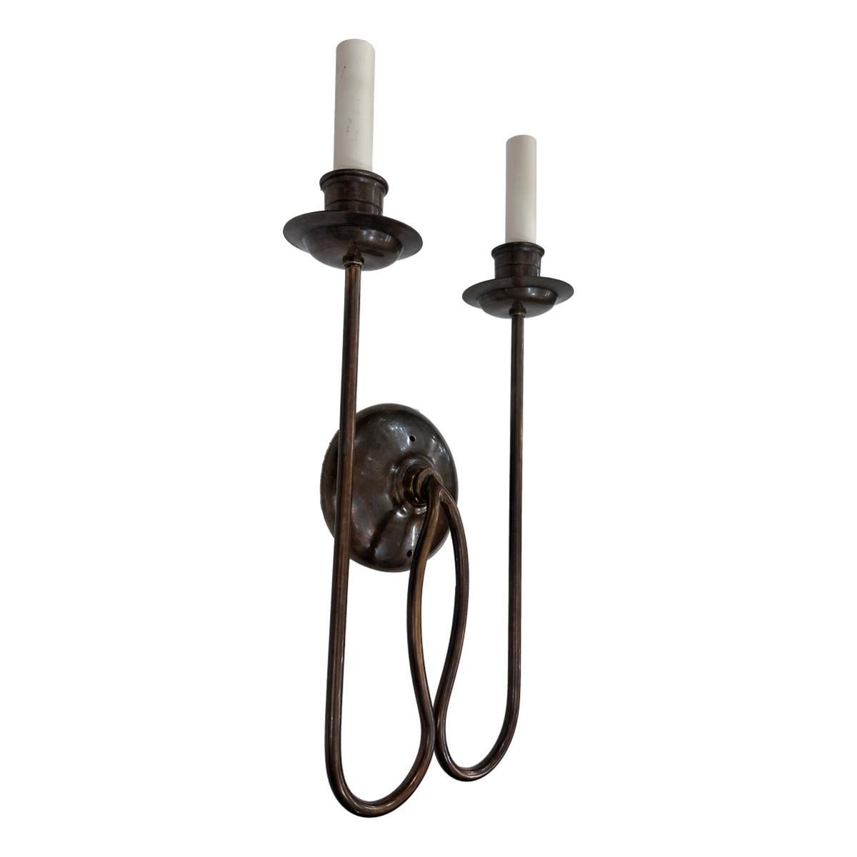 Set of Moderne Style Sconces, Sold per pair For Sale 1
