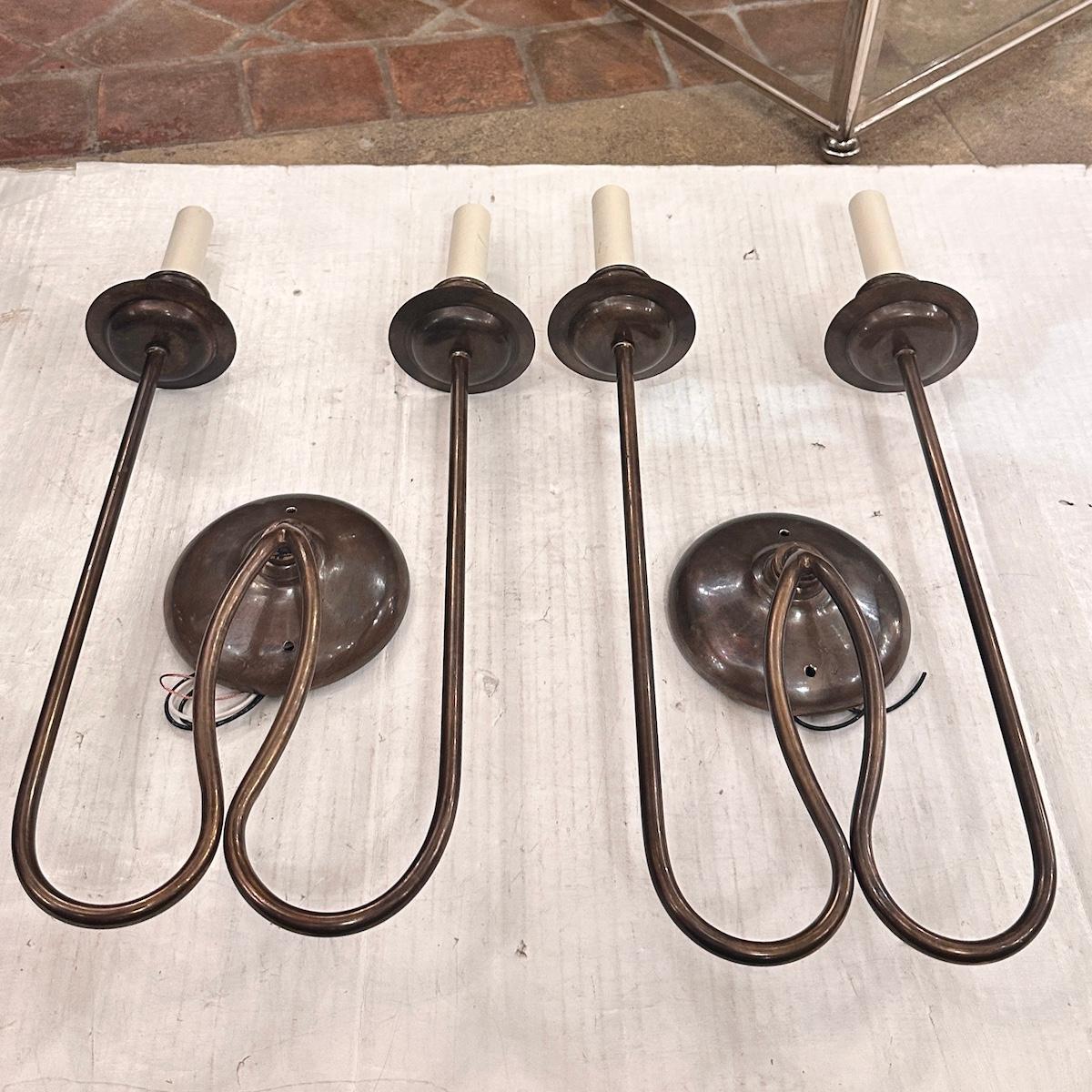 Set of Moderne Style Sconces, Sold per pair For Sale 2