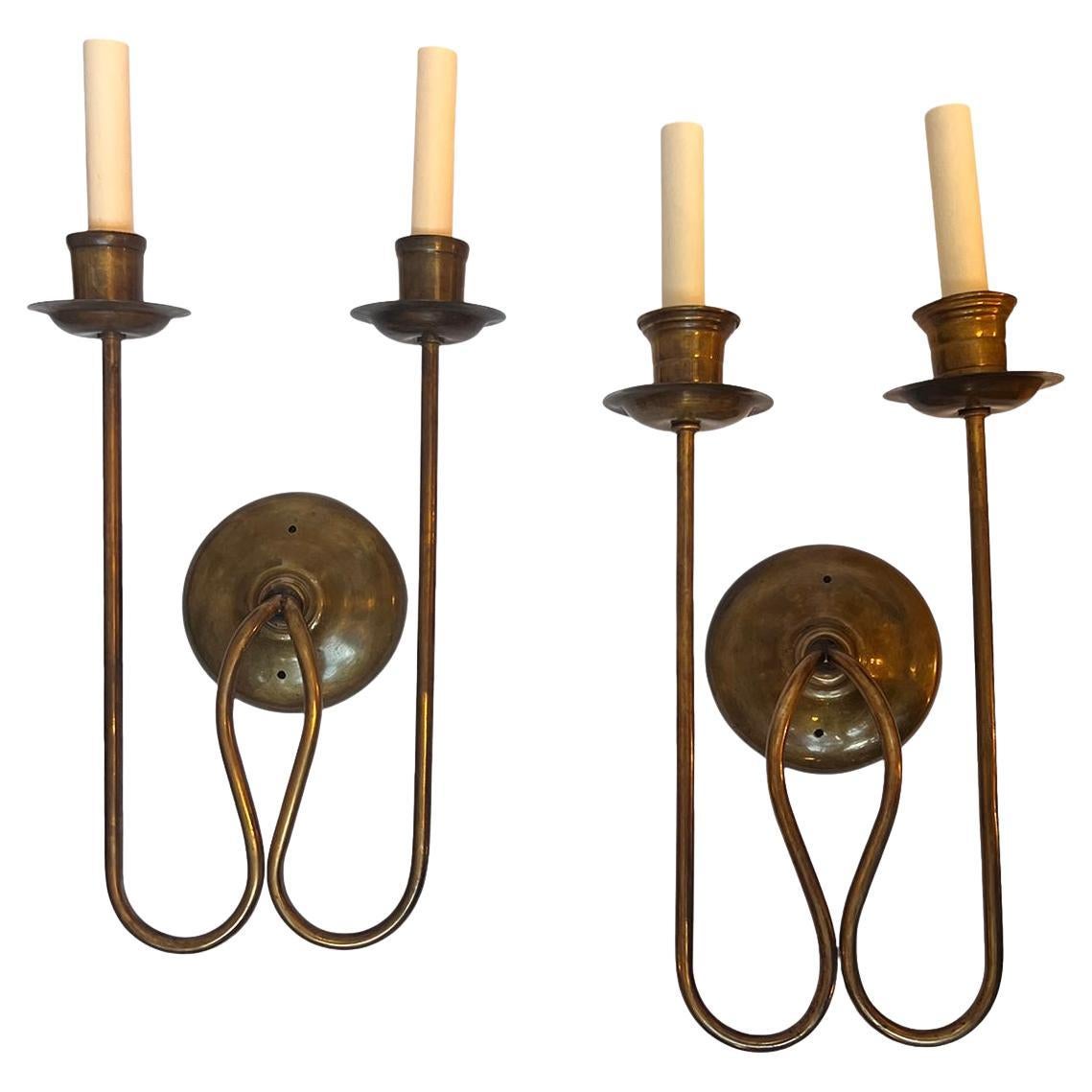Set of Moderne Style Sconces, Sold per pair