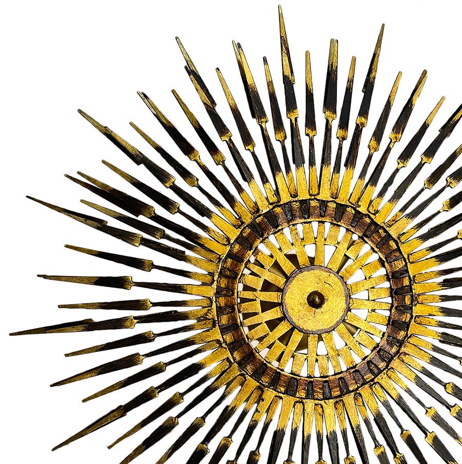 Juego de lámparas Sunburst Moderne, se venden por unidad mediados del siglo XX en venta