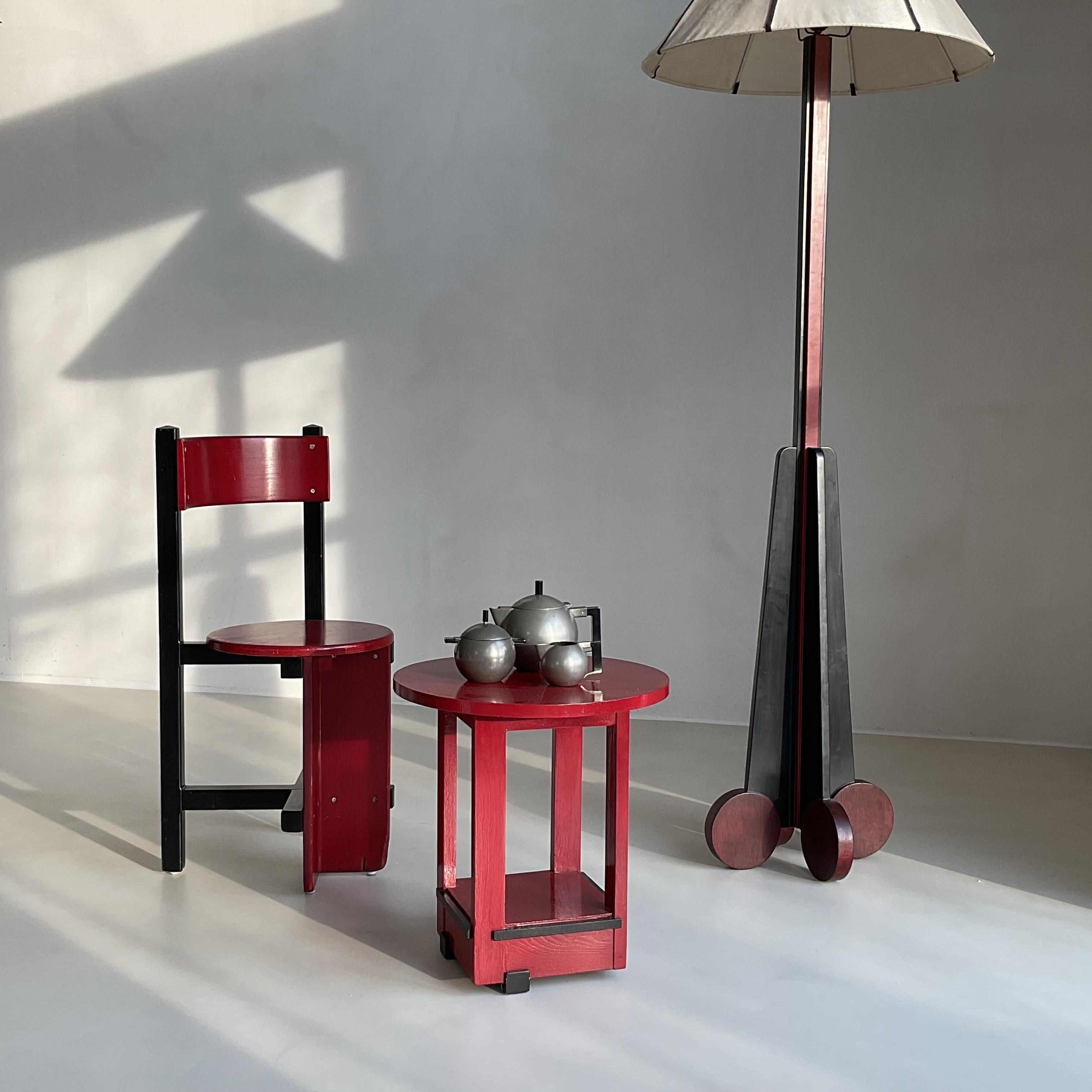Set modernistischer Stühle „Bastille“ von  Niederländischer Architekt Piet Blom, 1960er Jahre (Lackiert) im Angebot