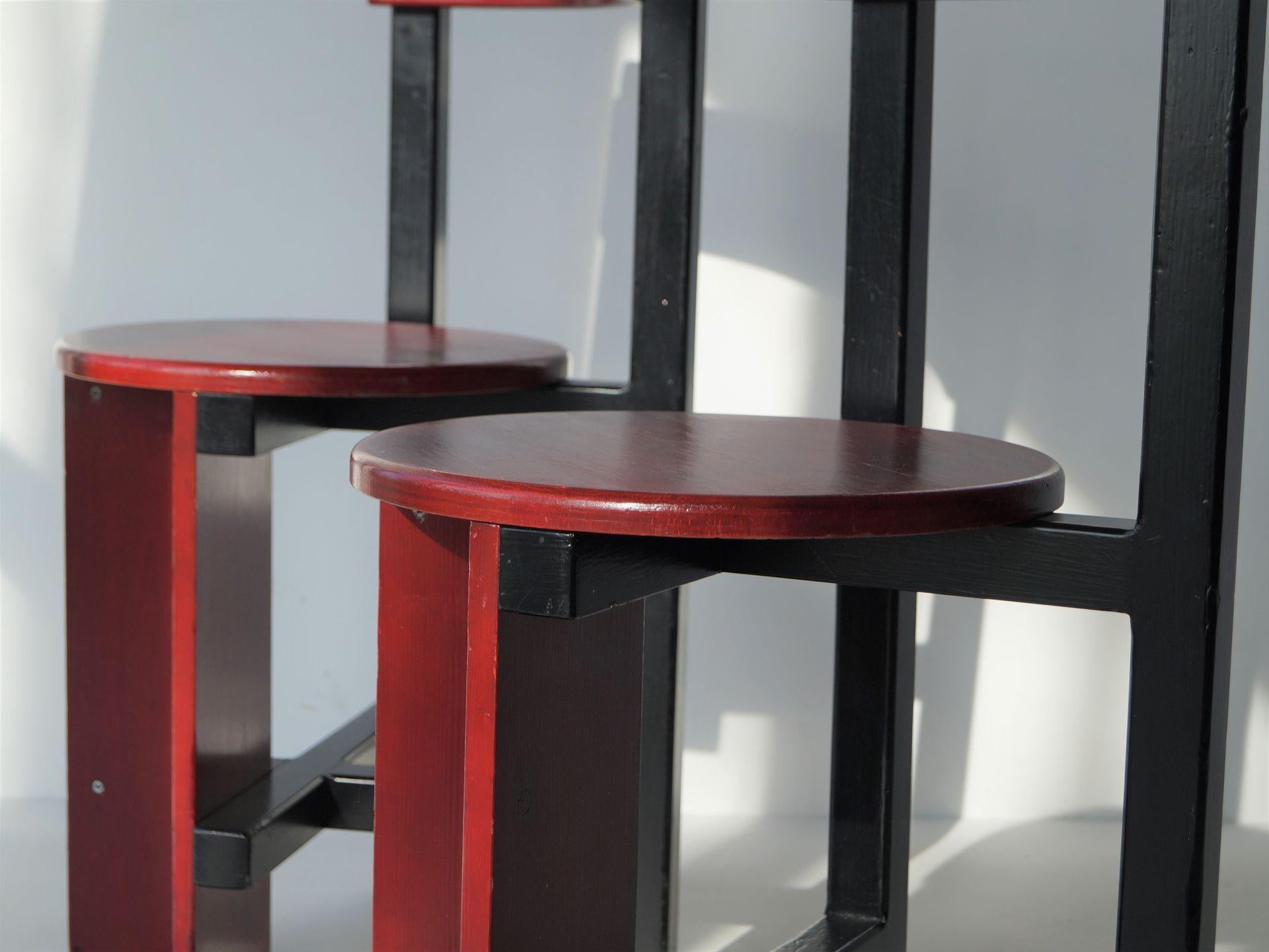Set modernistischer Stühle „Bastille“ von  Niederländischer Architekt Piet Blom, 1960er Jahre im Angebot 2