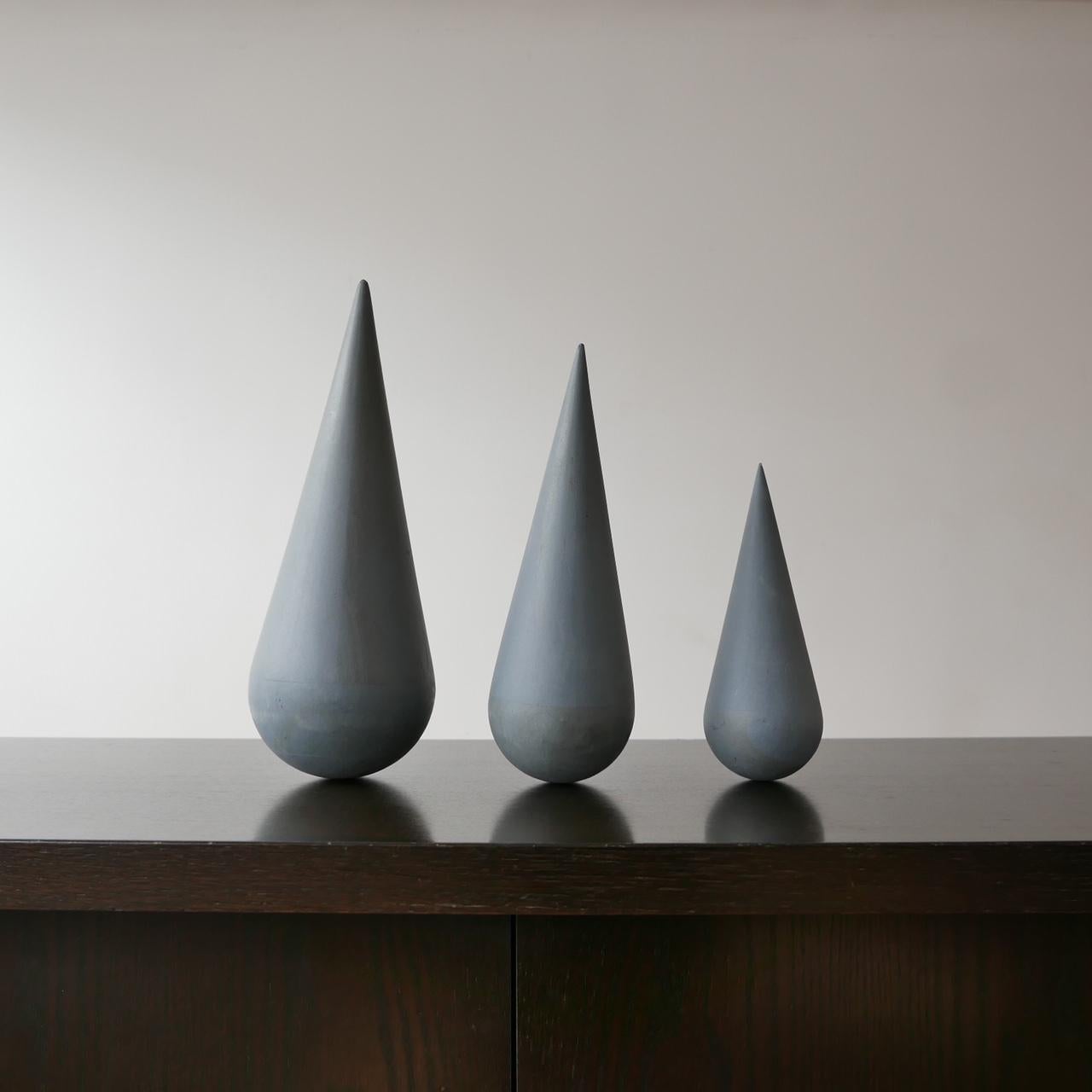 Set of Modernist Geometric Artist Sculptures 1