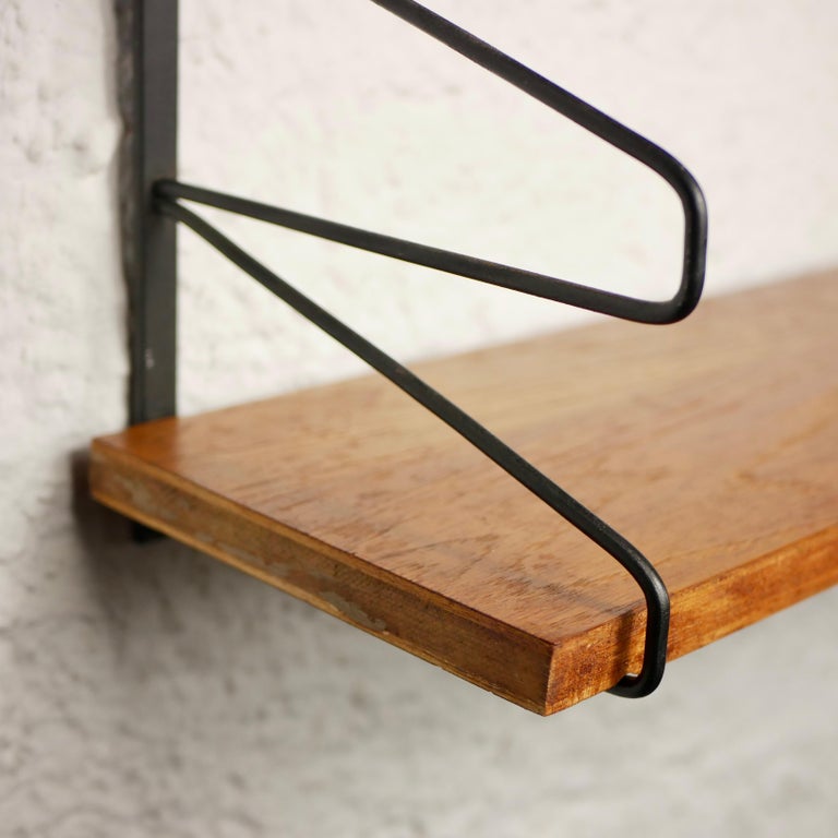 Set of Modular Shelving System in Wood and Metal, String Style For Sale ...