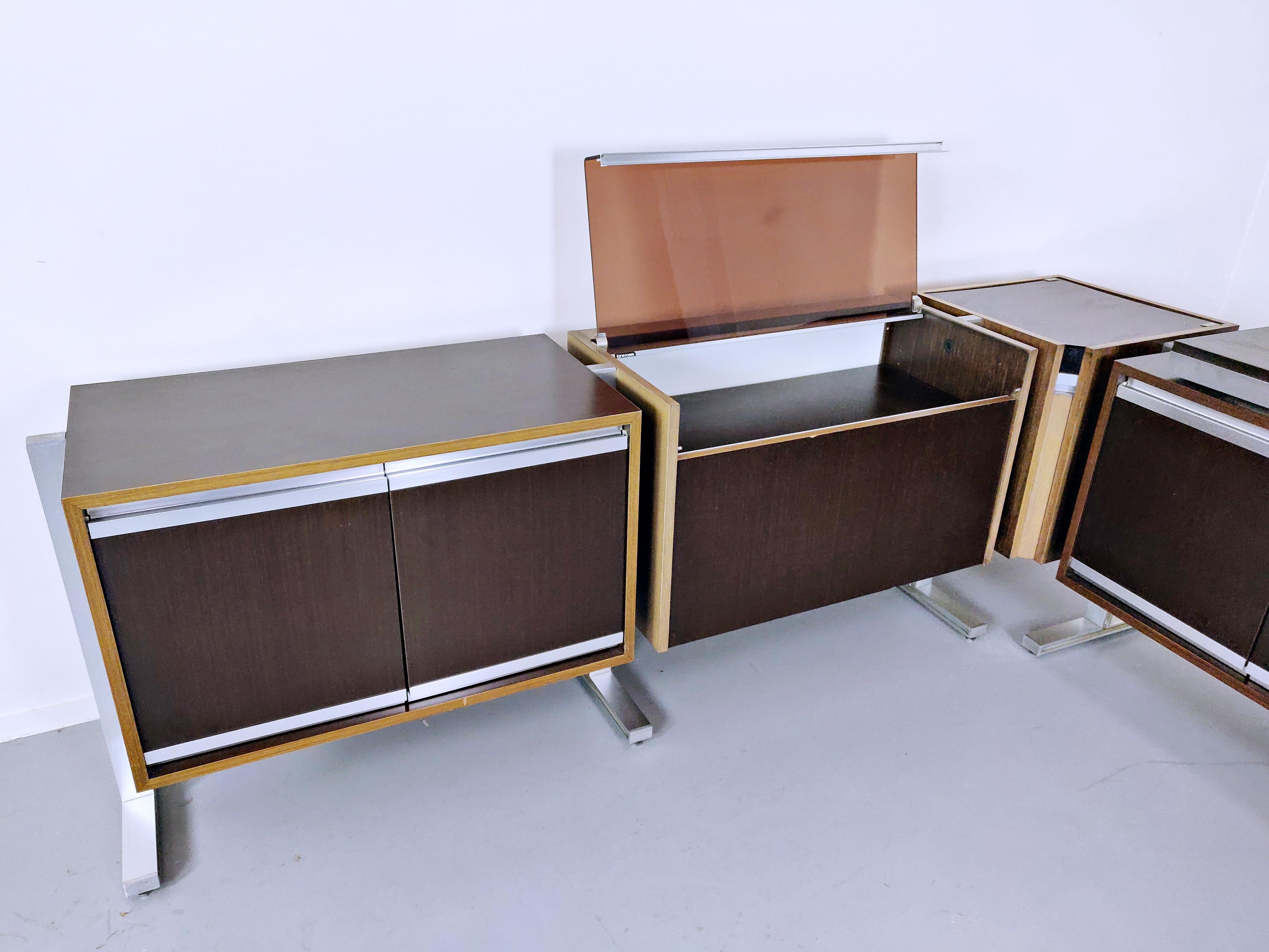 Late 20th Century Set Of Modular Sideboard By Michel Ducaroy, Ligne Roset, 1970s For Sale