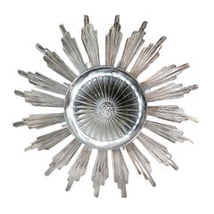 Set of Molded Glass Star Fixtures
