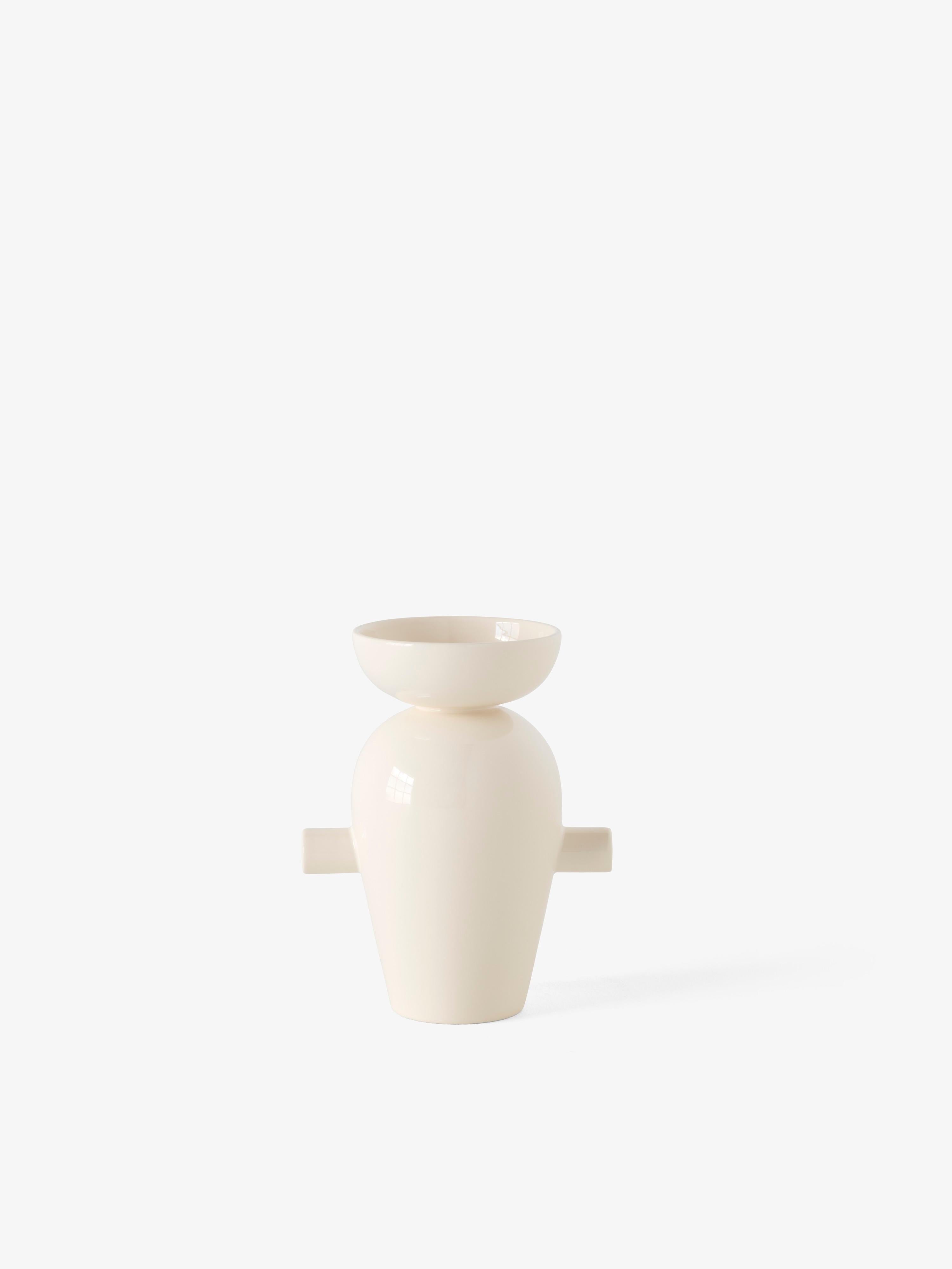 XXIe siècle et contemporain Ensemble de vases Momento JH40 & JH41, crème/émeraude, de Jaime Hayon pour &Tradition en vente