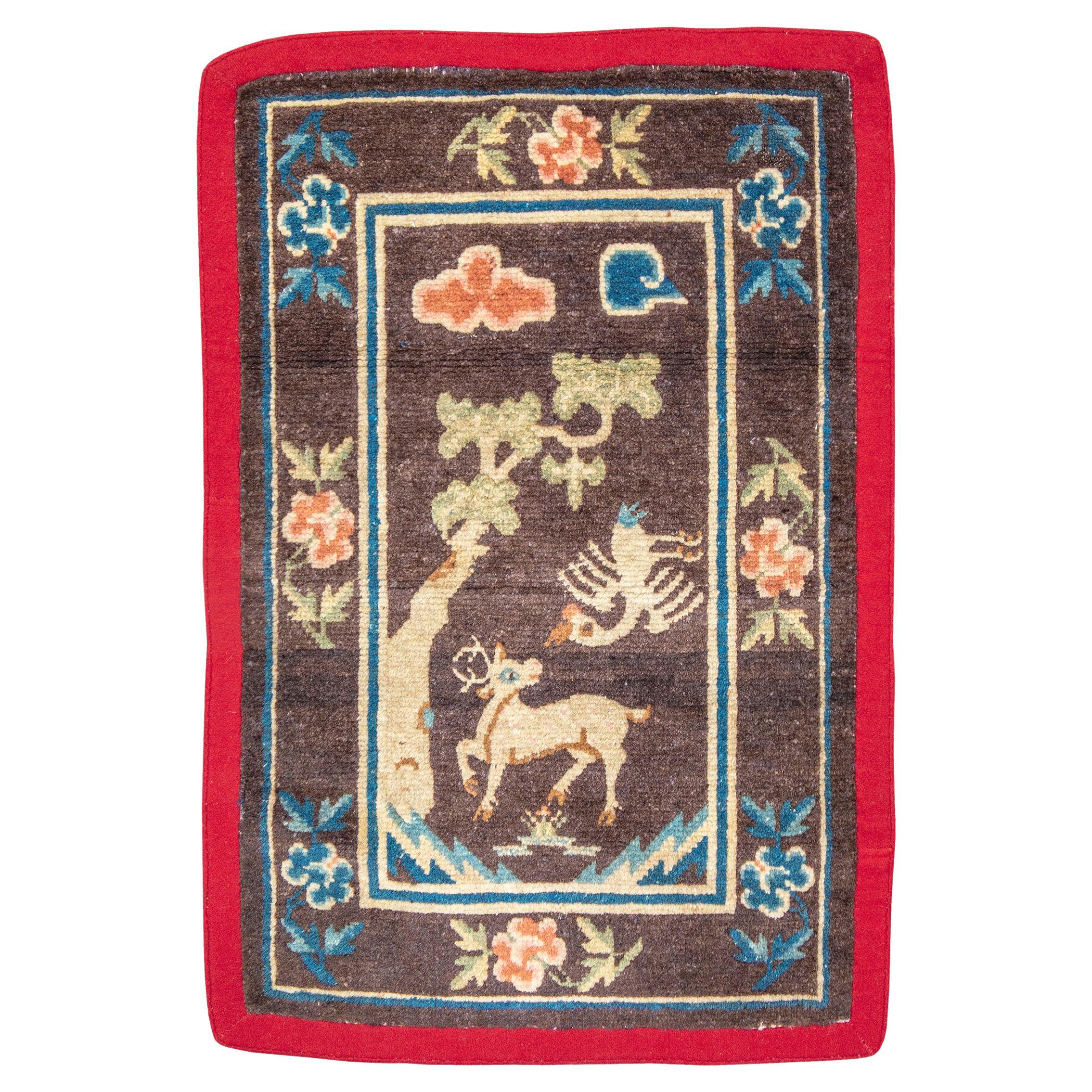 Set of Mongolian Saddle Rugs, Late 19th Century For Sale