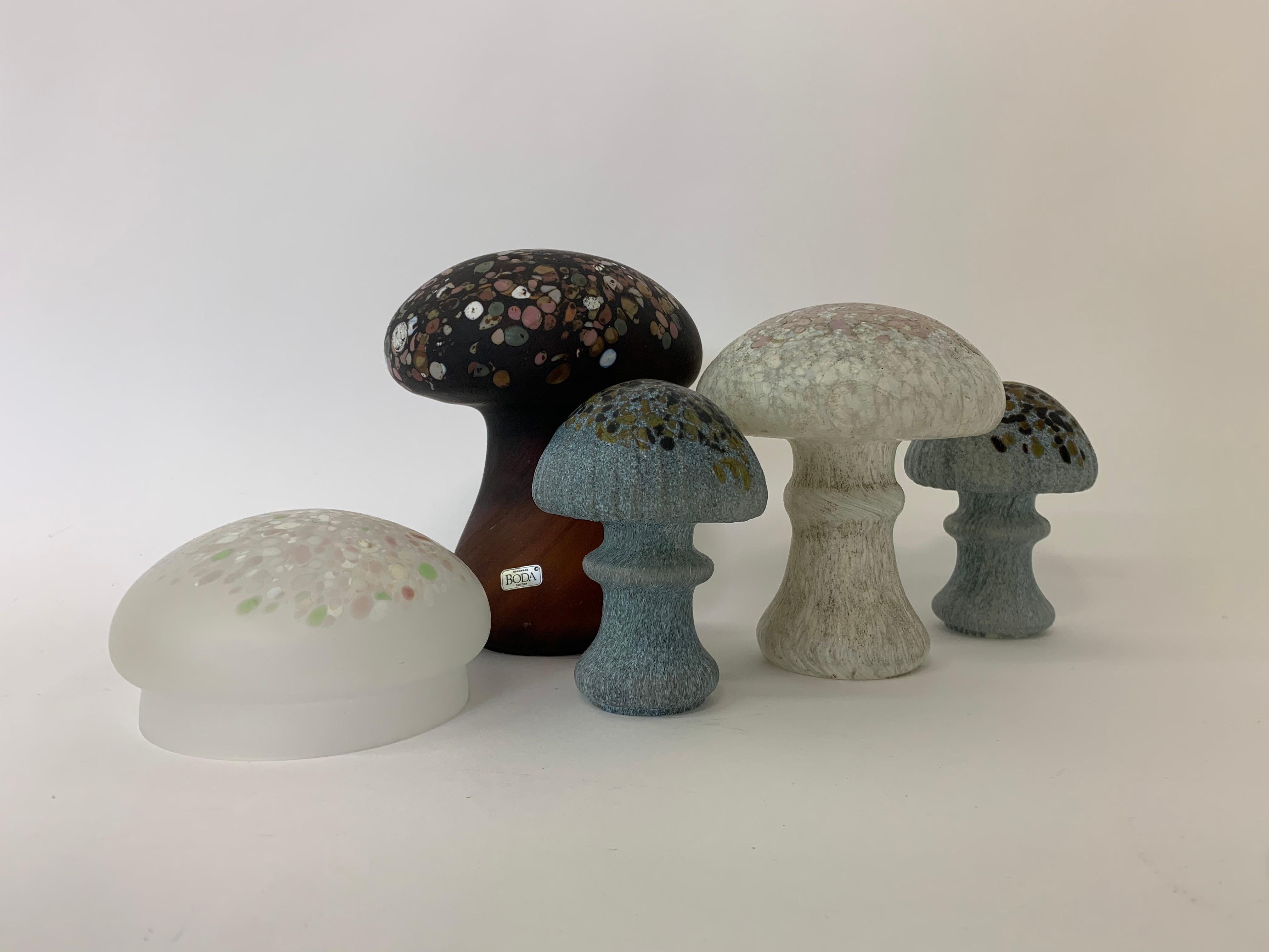 Set of Monica Backstrom for Kosta Boda Mushrooms, 1970’s For Sale 2