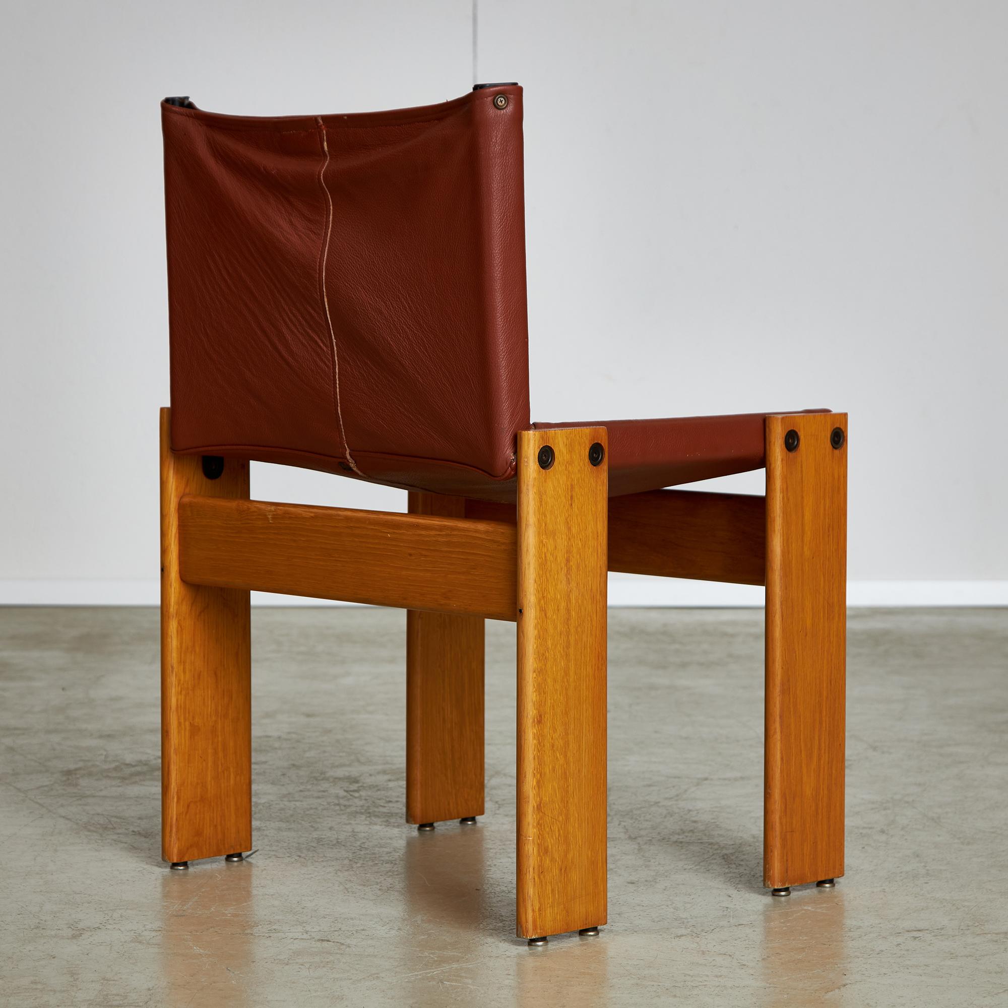 Set di sedie Monk di Afra & Tobia Scarpa per Molteni, 1973 in vendita 1
