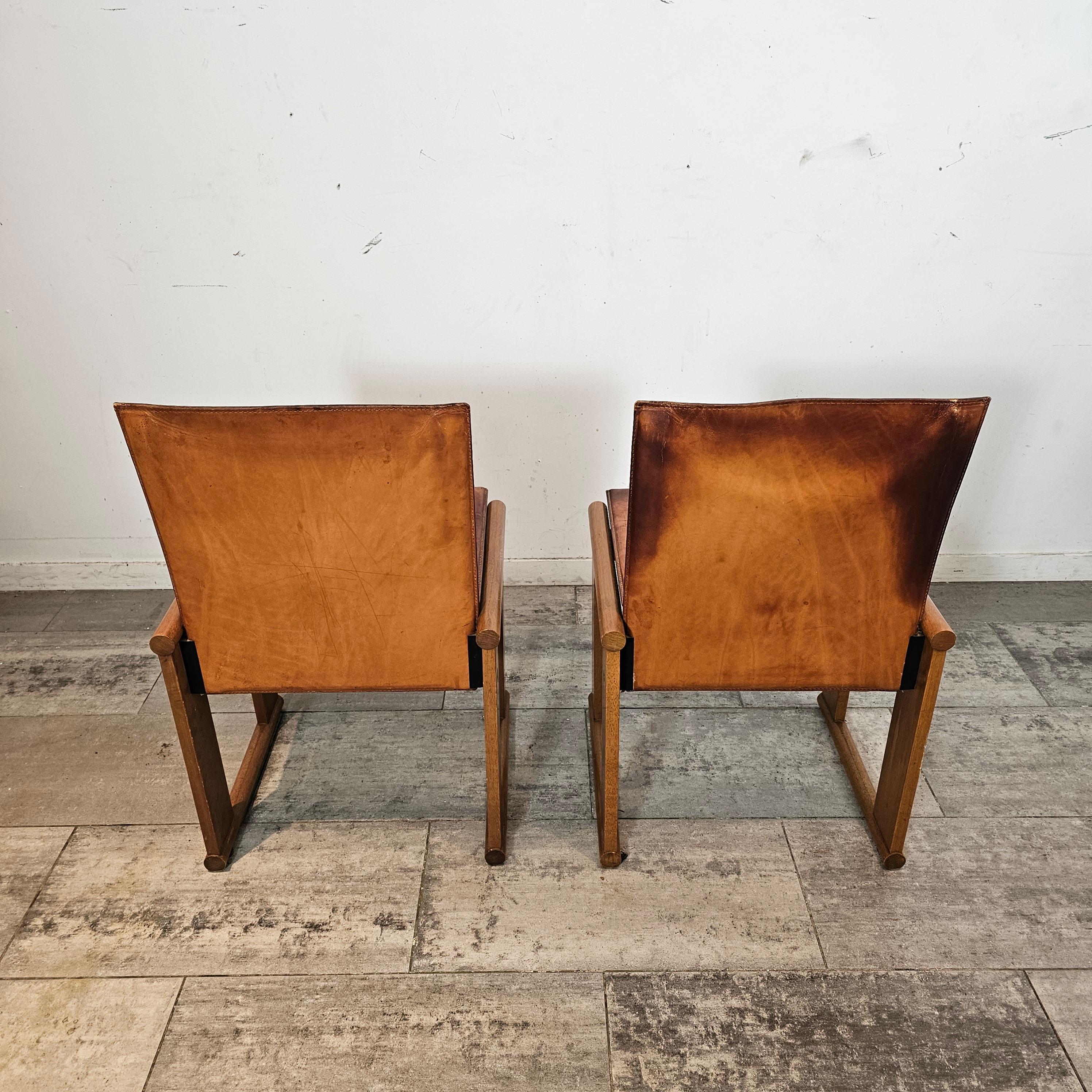 Set of Monk Chairs by  Tobia & Afra Scarpa, Italy 1970s 1