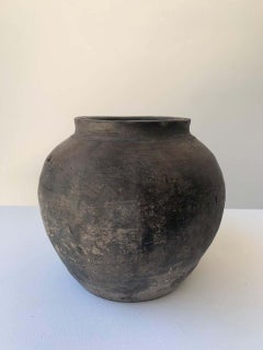 Set of Monochrome Architectural Clay Pots of Mexican Origin