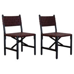 Conjunto de sillas de acento Montgomery de madera maciza de Crump and Kwash