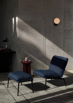 Set of Muno Lounge Chair & Footstool- Kvadrat Ecriture 0780-Luca Nichetto for &T