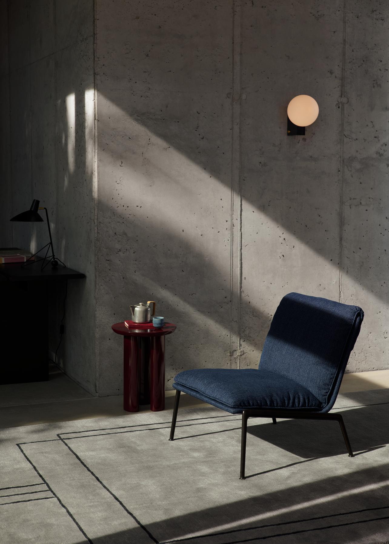Conjunto de tumbona y reposapiés Muno- Kvadrat Ecriture 0780-Luca Nichetto para &T Aluminio en venta