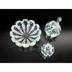Ensemble de vases en verre soufflé de Murano