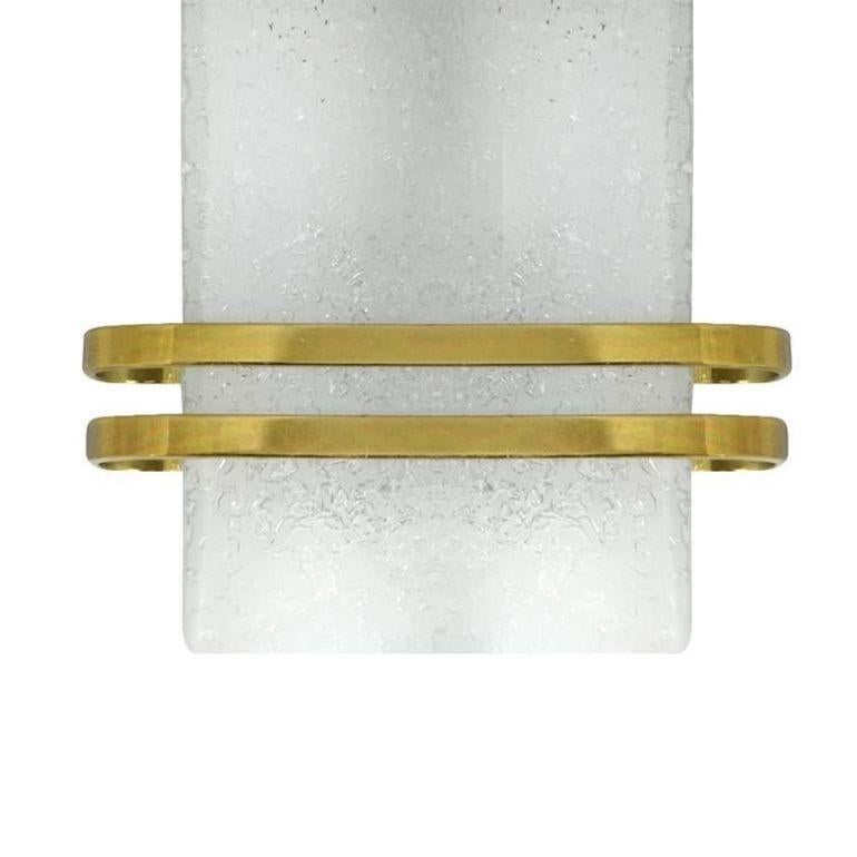 Set of Murano Glass and Brass Sconces by Doria Leuchten, C. 1960s In Excellent Condition For Sale In Westport, CT