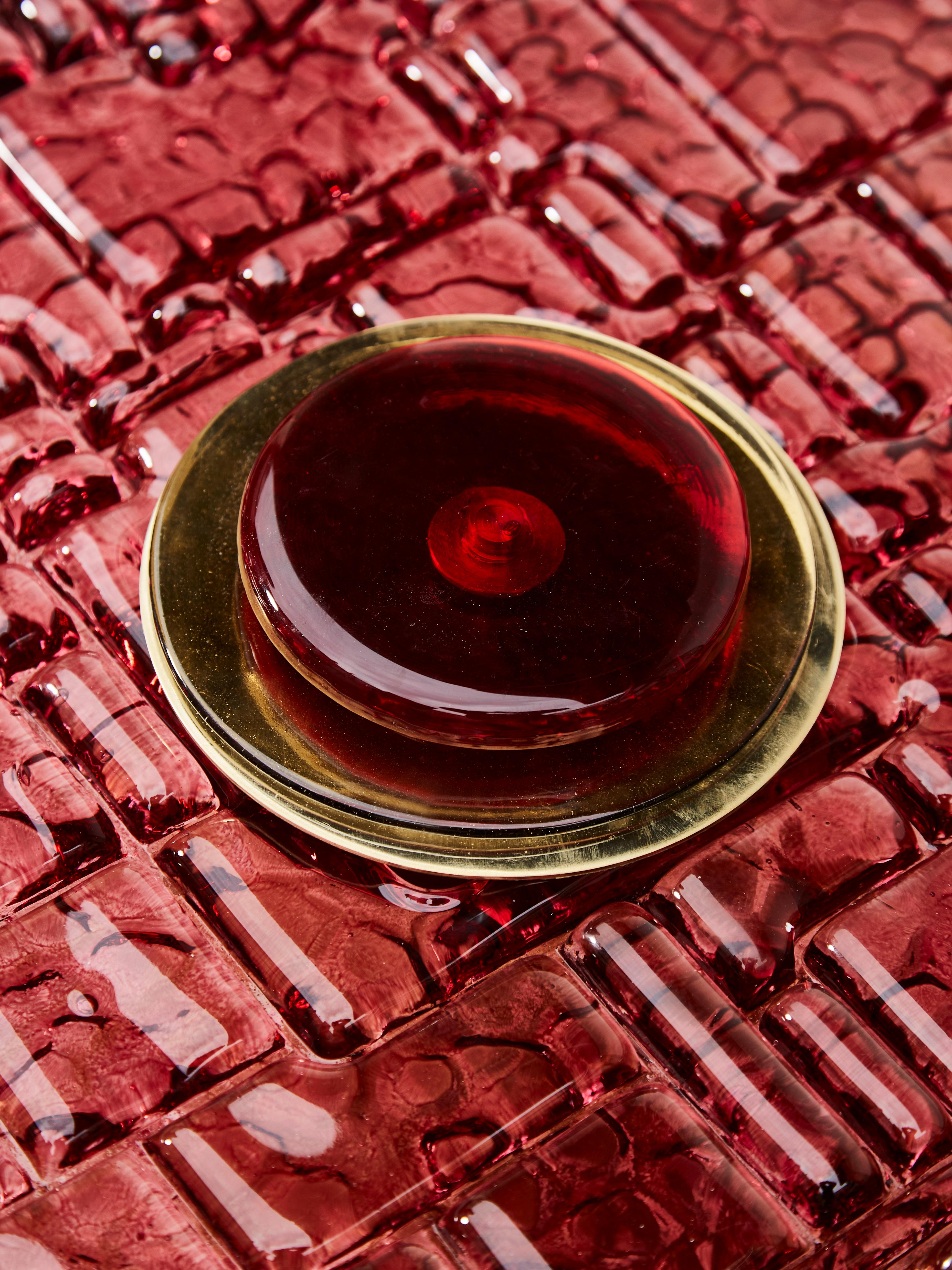 Mid-Century Modern Set of Murano Glass Cocktail Tables by Studio Glustin