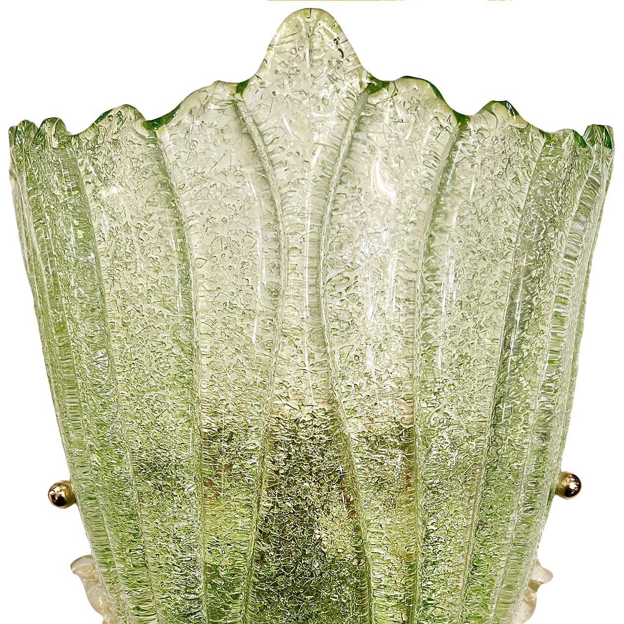 italien Ensemble d'appliques en verre de Murano, vendu par paire en vente