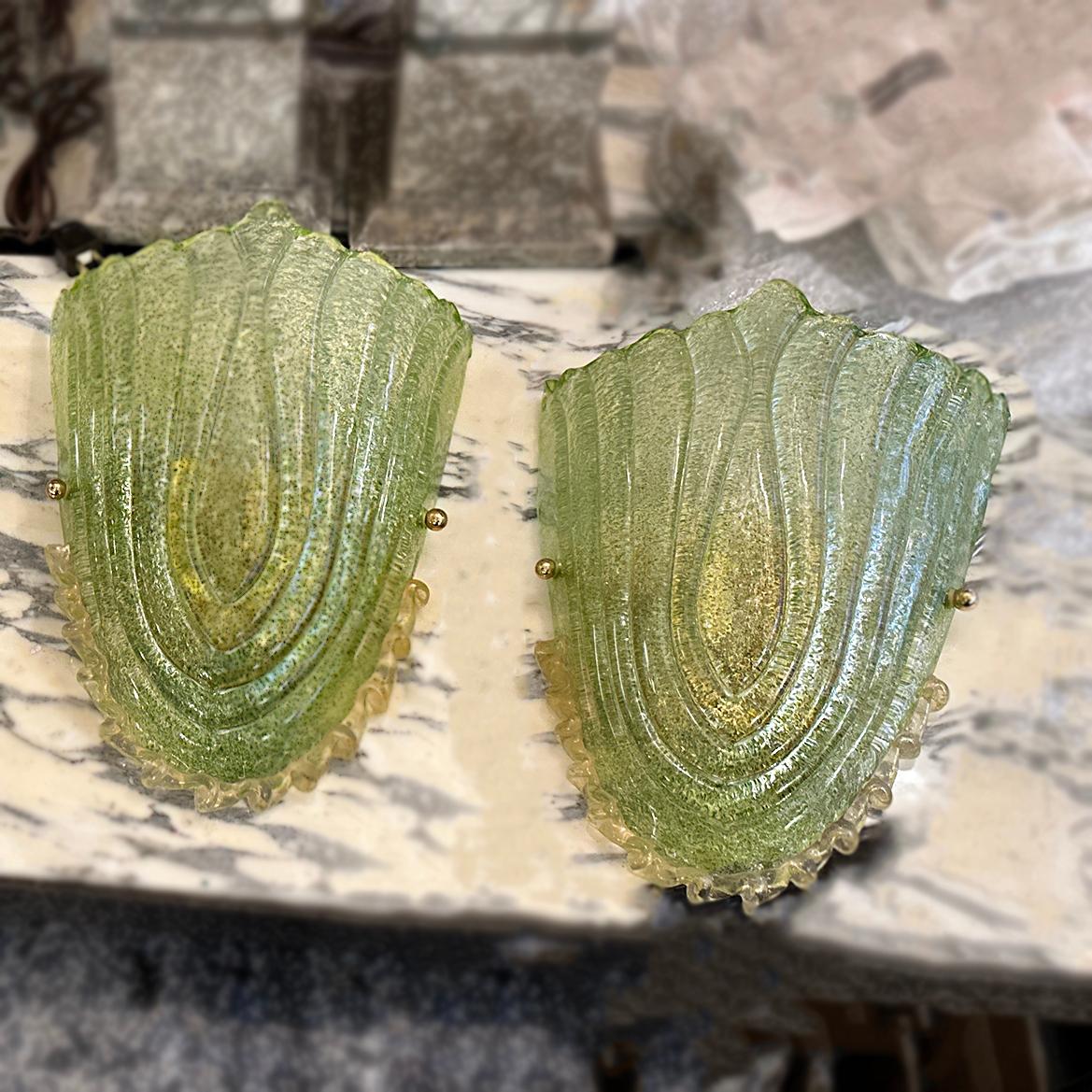 Ensemble d'appliques en verre de Murano, vendu par paire en vente 2