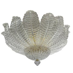 Set of Murano Glass Semi-Flush Fixtures, Sold Individually