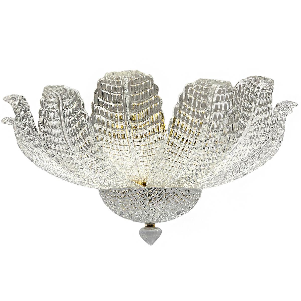 Satz von Murano-Glas-Halbspülungsleuchten, einzeln erhältlich (Italienisch) im Angebot