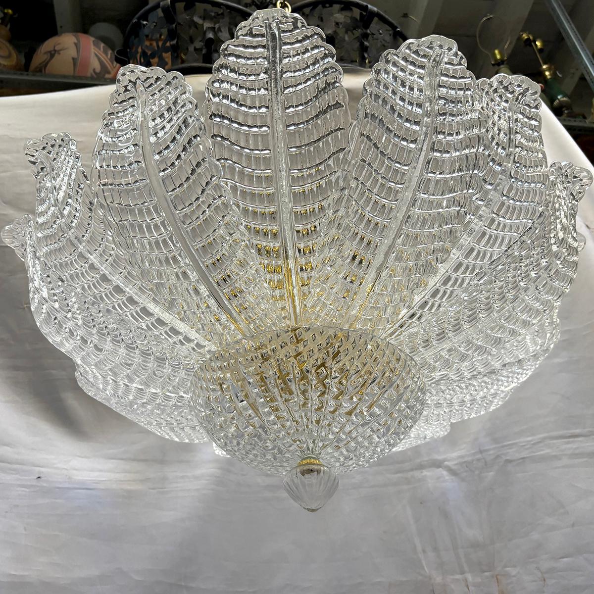 Satz von Murano-Glas-Halbspülungsleuchten, einzeln erhältlich im Angebot 3