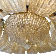 Set of Murano Semi-Flush Pendant Fixtures, Sold Individually