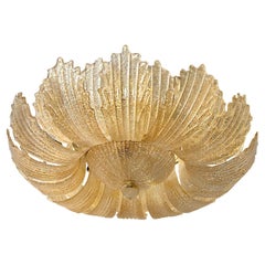 Set of Murano Semi-Flush Pendant Fixtures, Sold Individually