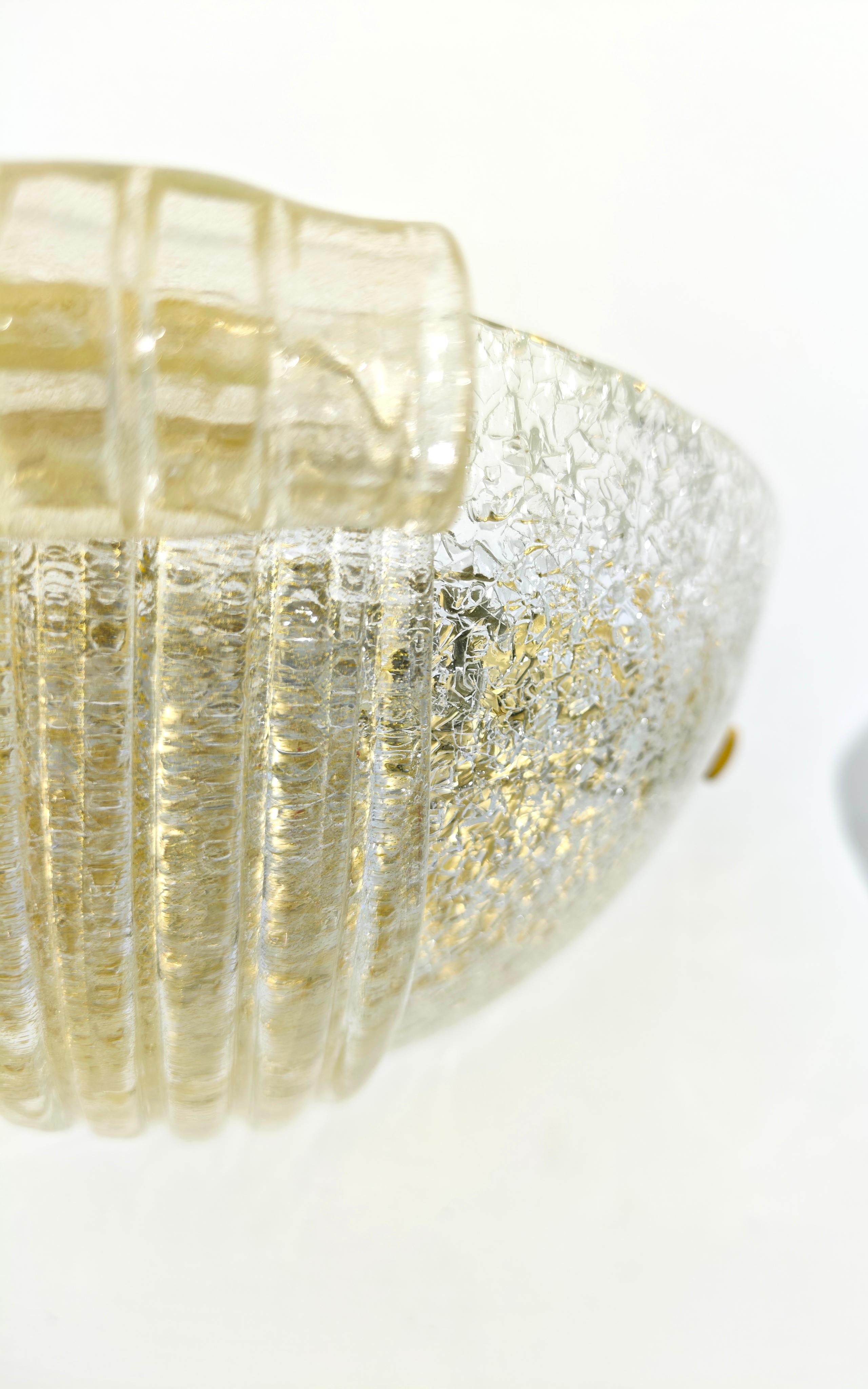 Ensemble de lampes murales de Murano par Barovier & Toso, Italie, années 70, mi-siècle moderne en vente 3
