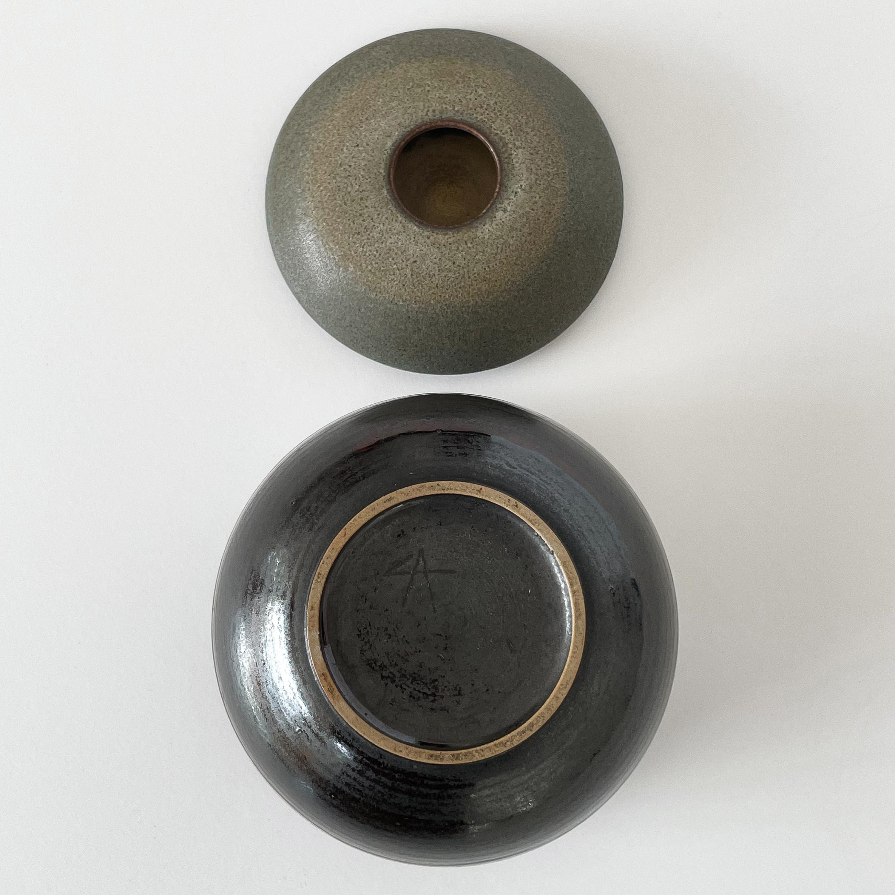 Set of Nanni Valentini Ceramic Sphere Boxes for Ceramica Arcore For Sale 1