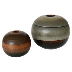 Set of Nanni Valentini Ceramic Sphere Boxes for Ceramica Arcore